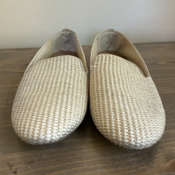 Birdies‎ Womens 8.5 Natural White Starling Raffia Slip On Flats Shoes Comfort - Picture 3 of 8